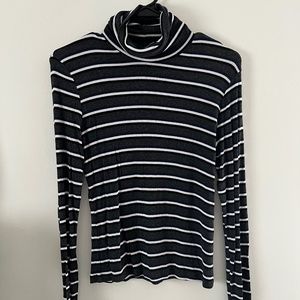 American Apparel Striped Turtleneck